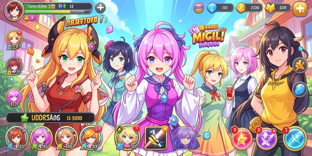 Tampilan slot yang menarik dan berwarna-warni.