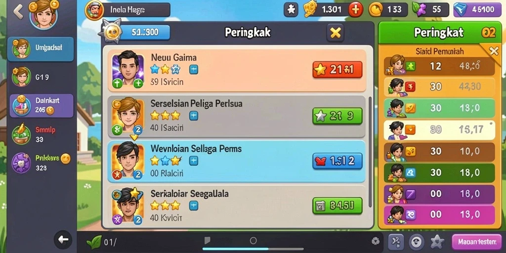 Tampilan antarmuka yang segar dan menarik.