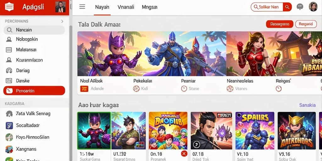 Tampilan antarmuka yang menarik dan modern.