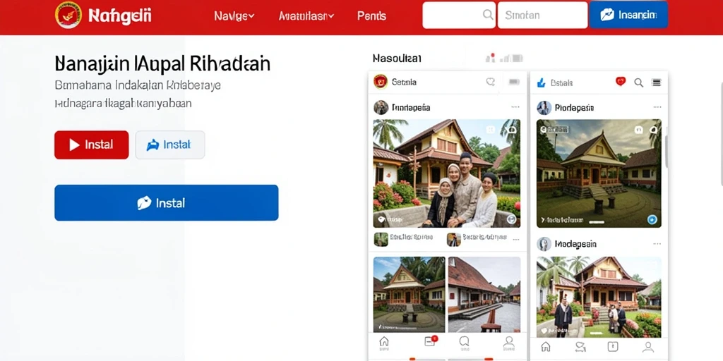 Tampilan awal yang menarik dan user-friendly.