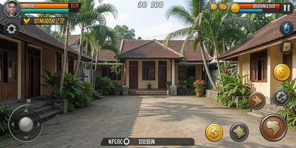 Gulungan yang berputar penuh warna dan animasi.