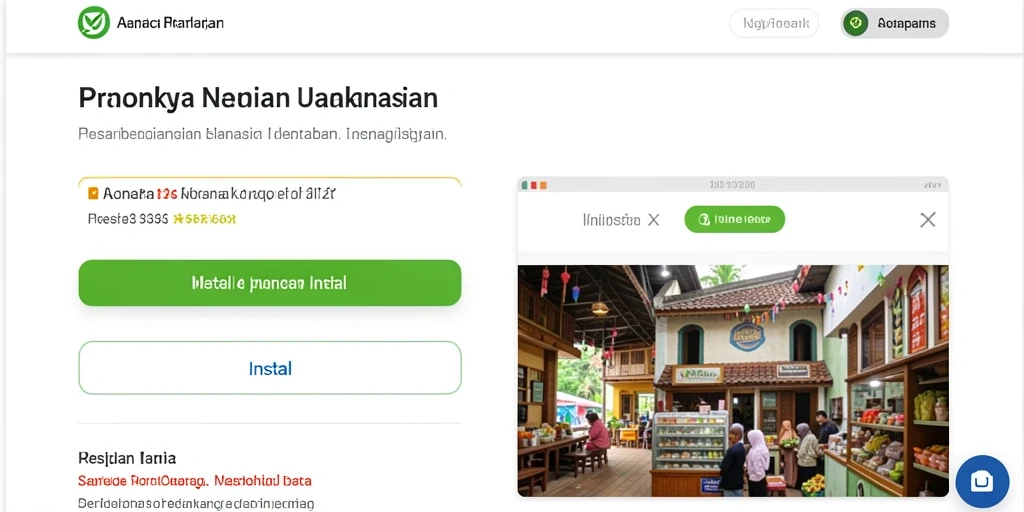 Tampilan awal yang menarik dan user-friendly.