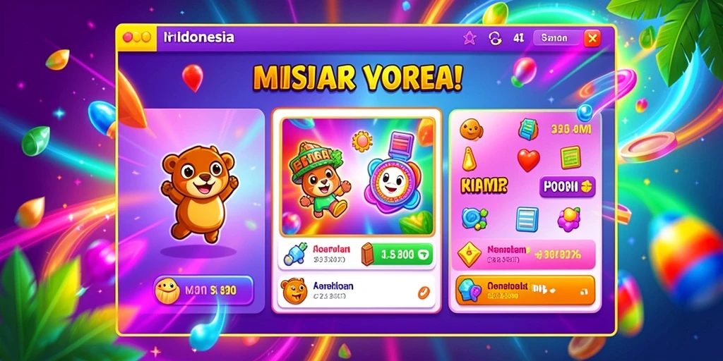 Screenshot tampilan awal dengan tema menarik.